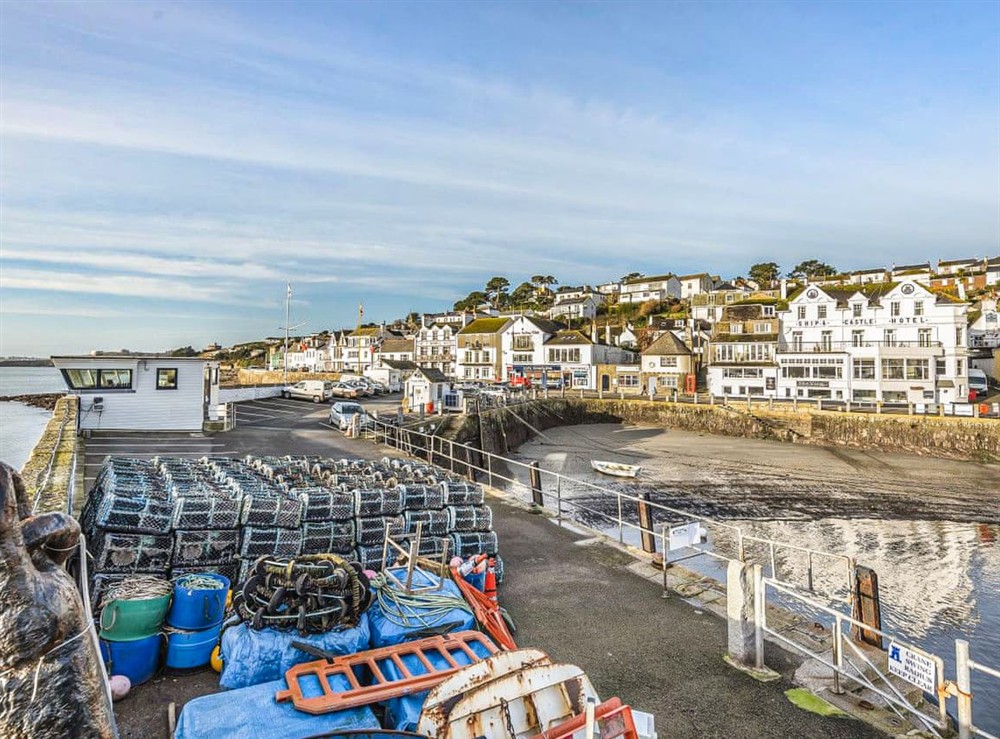 Outdoor area at Dolphins in St Mawes, Cornwall