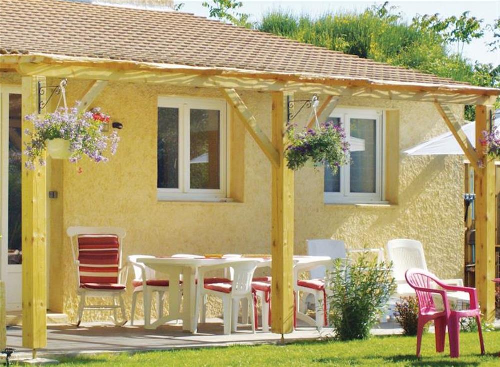 Outdoor area at Domazan in , France