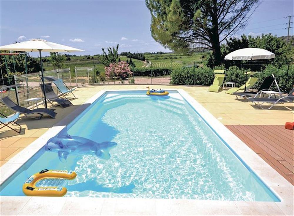 Swimming pool at Domazan in , France