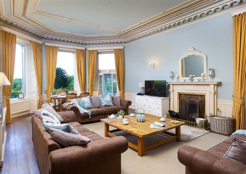 The living area at Domvs, Windermere