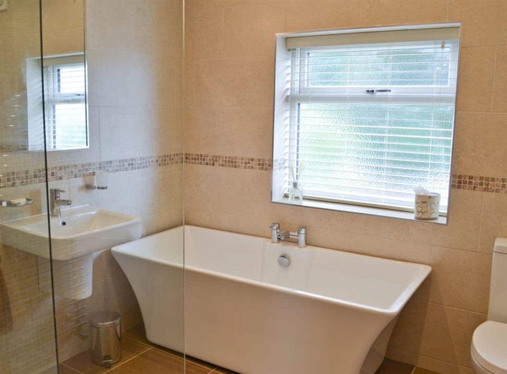 Bathroom at Donadea Cottage in Babell near Holywell, Clwyd