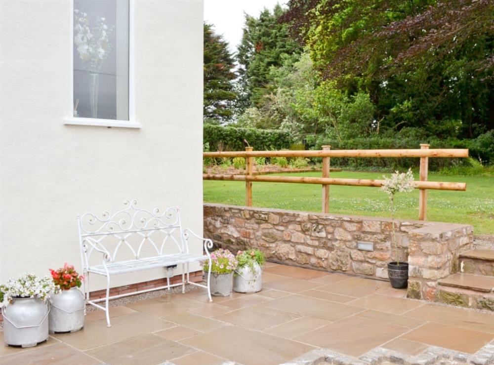 Sitting-out-area at Donadea Cottage in Babell near Holywell, Clwyd