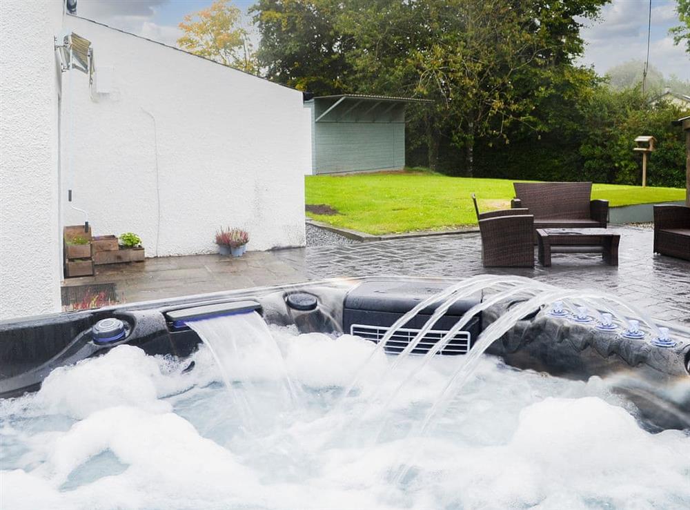 Hot tub at Donallan in Newton Stewart, Dumfries and Galloway, Wigtownshire
