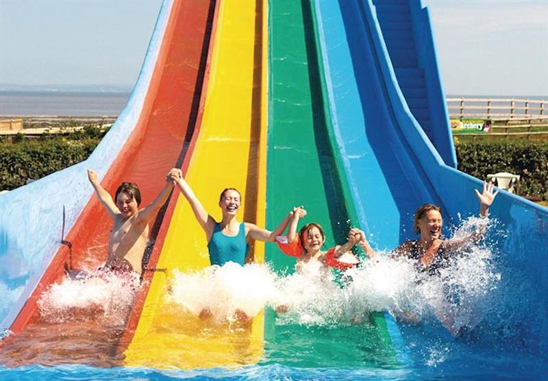 Waterslide at Doniford Bay Holiday Park in Watchet, Somerset