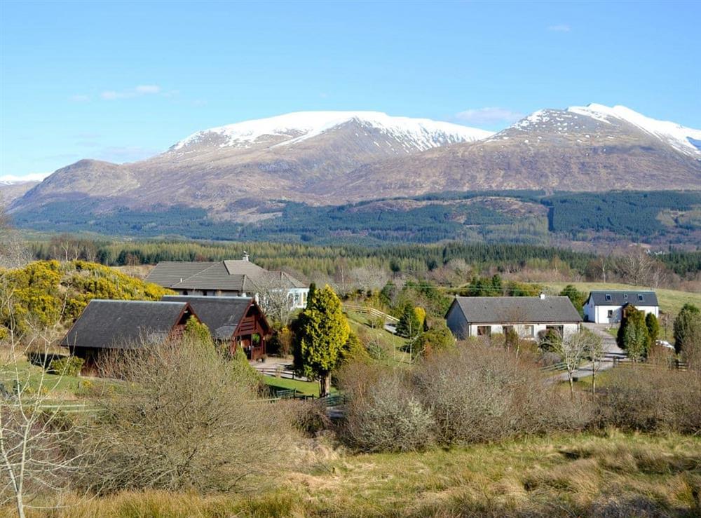 View at Dontra log Chalet in Banavie, near Fort William, Inverness-Shire
