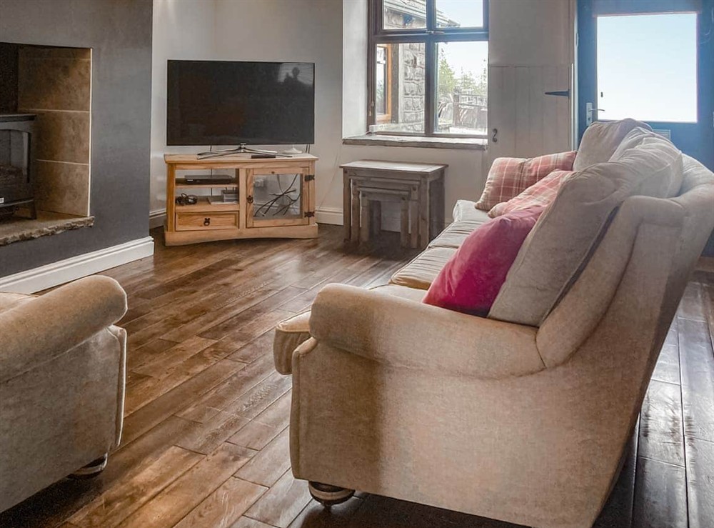 Living room at Doorstones Cottage in Shaw, near Clitheroe and the Ribble Valley, Lancashire