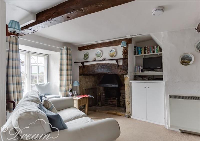 The living room at Dormouse Cottage, Burton Bradstock