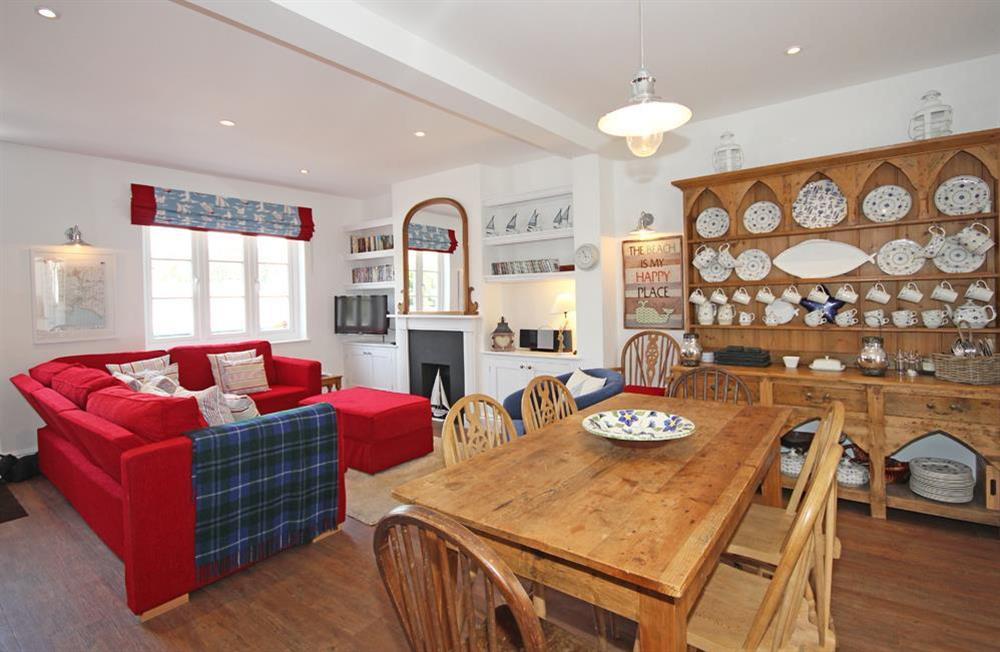 Cosy and comfortable open-plan living area (photo 3) at Dory Cottage in , Salcombe