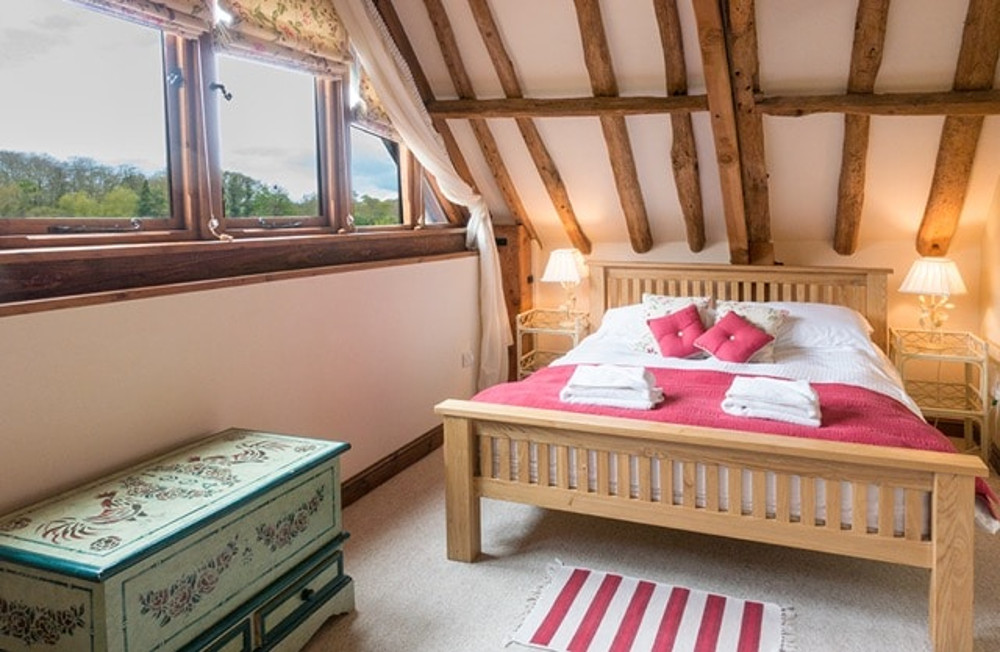 Double bedroom at Henrys Barn - Old Hall Farm Cottages, Walpole, near Halesworth, Suffolk