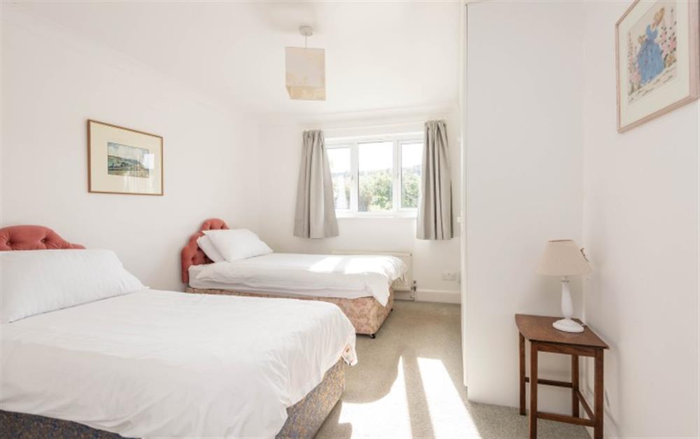 Ground floor twin bedroom 1  at Double Gates in Hope Cove