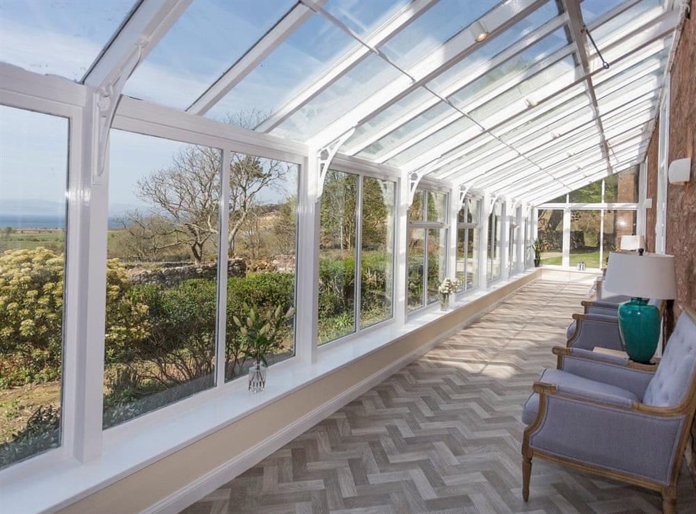 Light and airy conservatory with wonderful views at The House of Machrie, 
