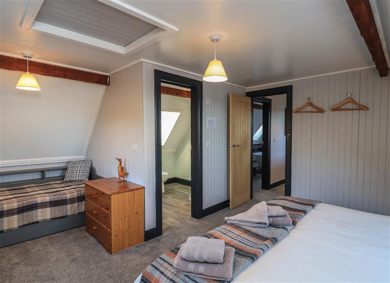 One of the 5 bedrooms at Doune Bay Lodge, Knoydart near Mallaig