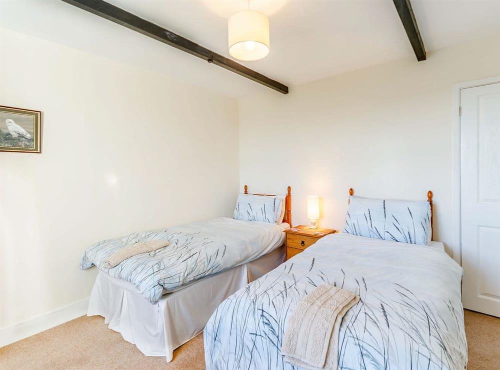 Twin bedroom at Dovecote Cottage in Embleton, Northumberland
