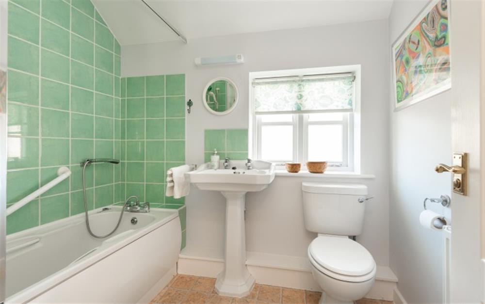 This is the bathroom at Dovecote Cottage in Portesham