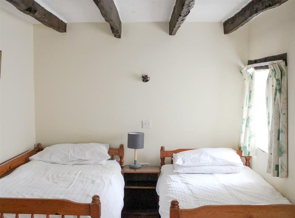 Twin bedroom at Dovecote in Kings Nympton, near South Molton, Devon