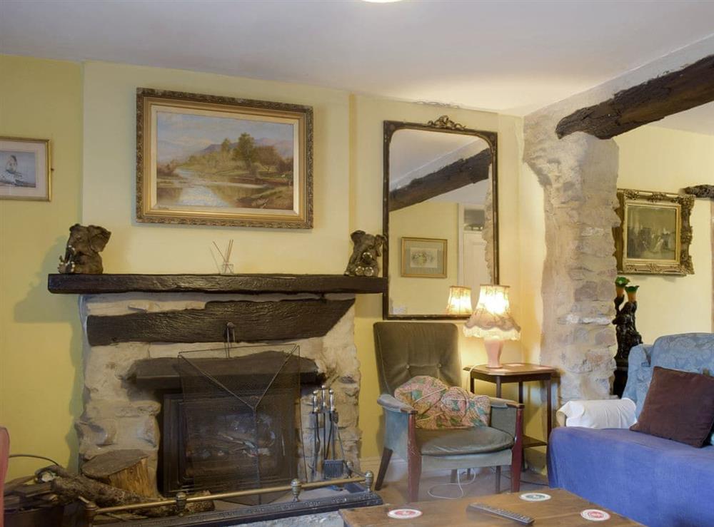 Living room at Doward Farm in Whitchurch, Herefordshire