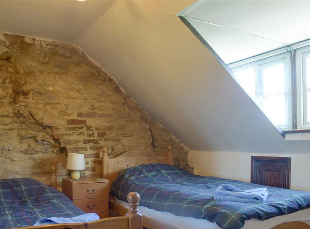Twin bedroom at Doward Farm in Whitchurch, Herefordshire