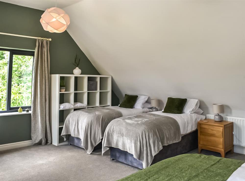 Twin bedroom at Dower House Lodge in Ludlow, Herefordshire