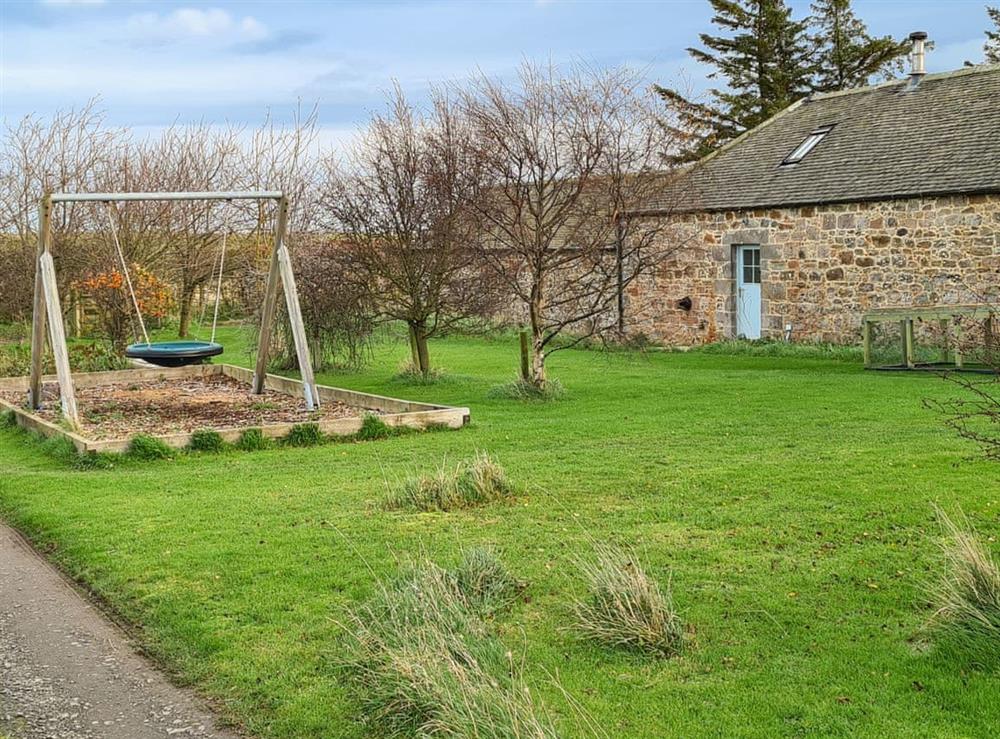Garden and grounds at Dowie House Steading in Berwick upon Tweed, Northumberland
