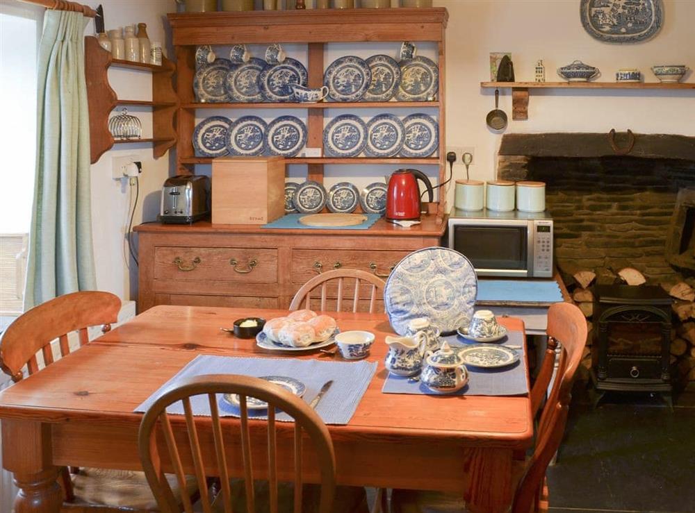 Delightful farmhouse style kitchen/diner at Downhouse Cottage in Delabole, near Tintagel, Cornwall