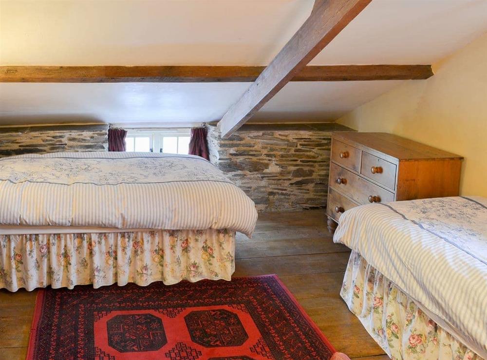 Lovely twin bedded room at Downhouse in Trebarwith, Delabole, Cornwall., Great Britain