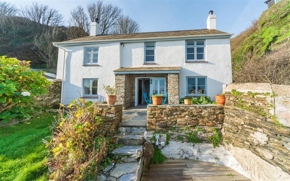 The seaside of this fabulous property. at Downsteps Beach House in Torcross
