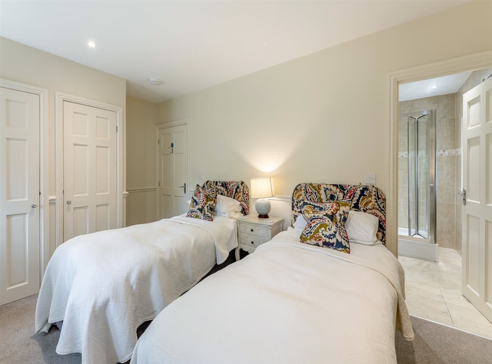 Twin bedroom at Doxford Dairy in Doxford, near Embleton, Northumberland