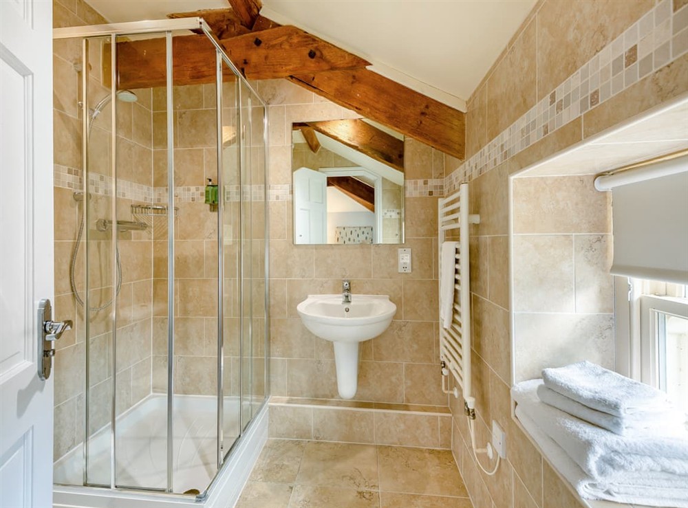 Shower room at Doxford House in Doxford, near Embleton, Northumberland