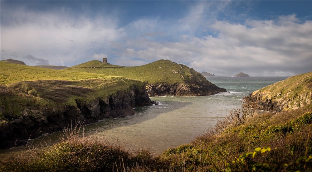 The area surrounding Guys Cottage, Cornwall at Doyden Castle in Port Quin, Cornwall