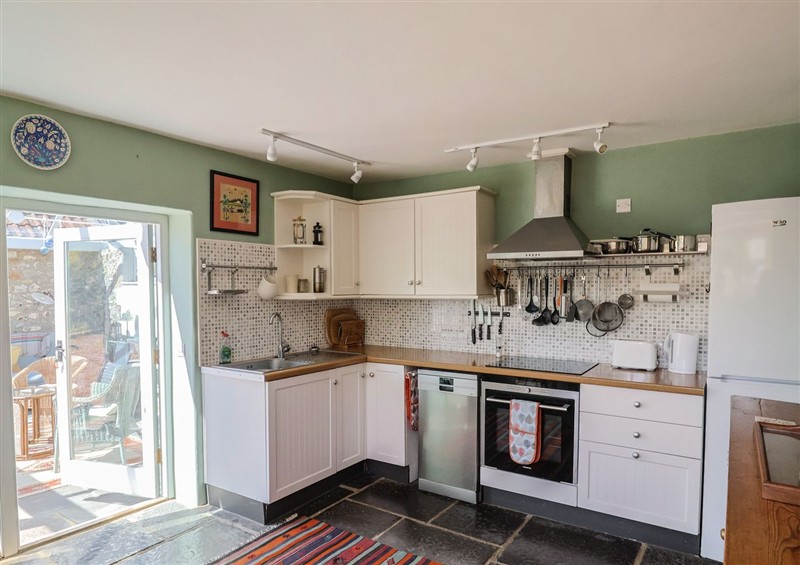 The kitchen at Dragon Cottage, Musbury