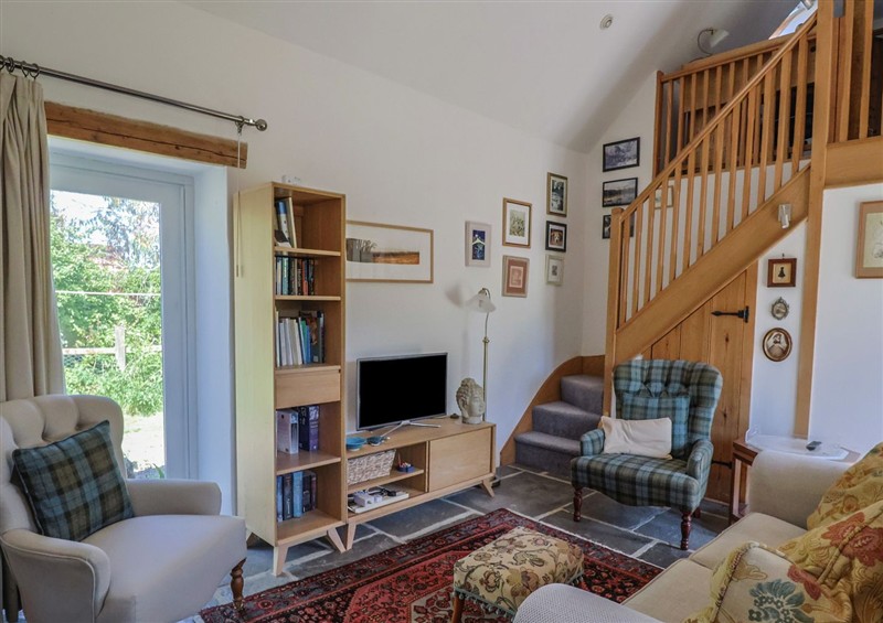 The living area at Dragon Cottage, Musbury