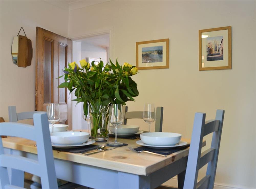 Pretty dining room at Dragonfly Cottage in Beverley , Yorkshire, North Humberside