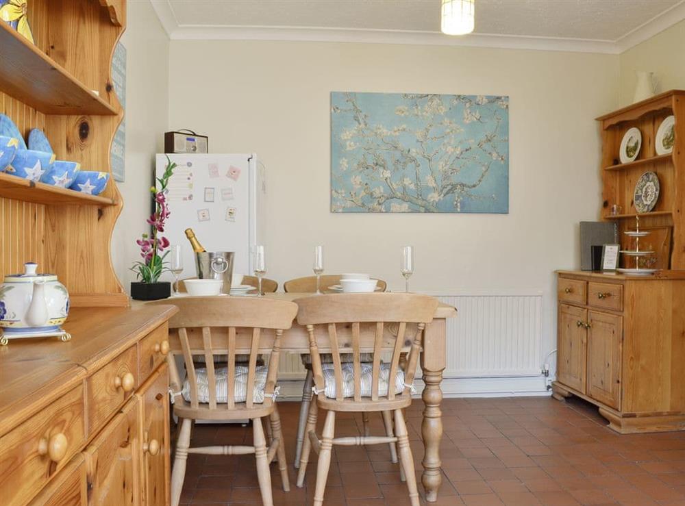 Charming dining area at Draigs Cottage in Abergavenny, Monmouthshire, Somerset