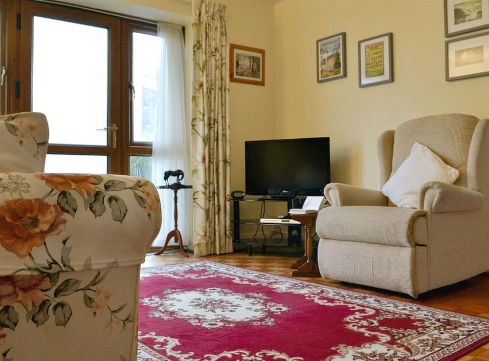 Comfortable living room at Draigs Cottage in Abergavenny, Monmouthshire, Somerset