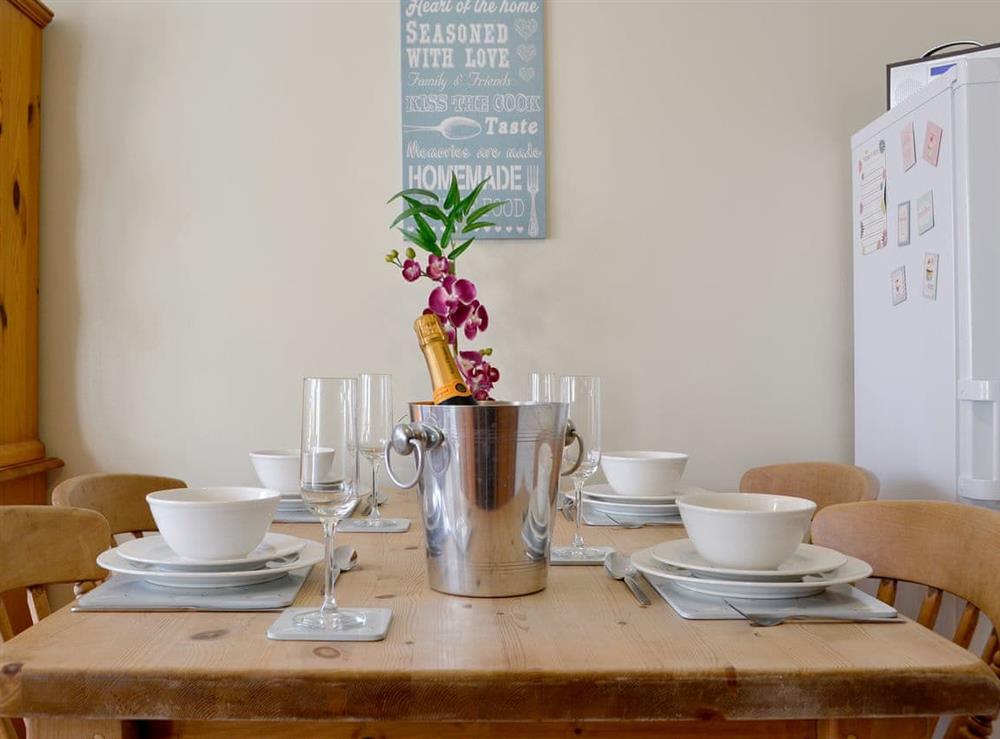 Ideal dining area at Draigs Cottage in Abergavenny, Monmouthshire, Somerset
