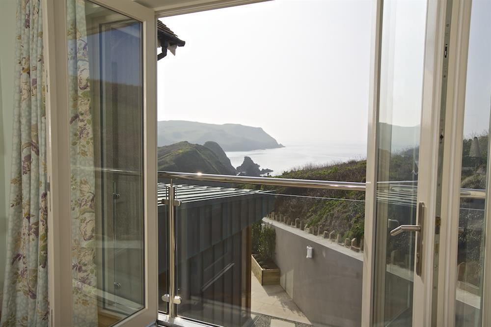 View from master bedroom at Drake House in , Hope Cove