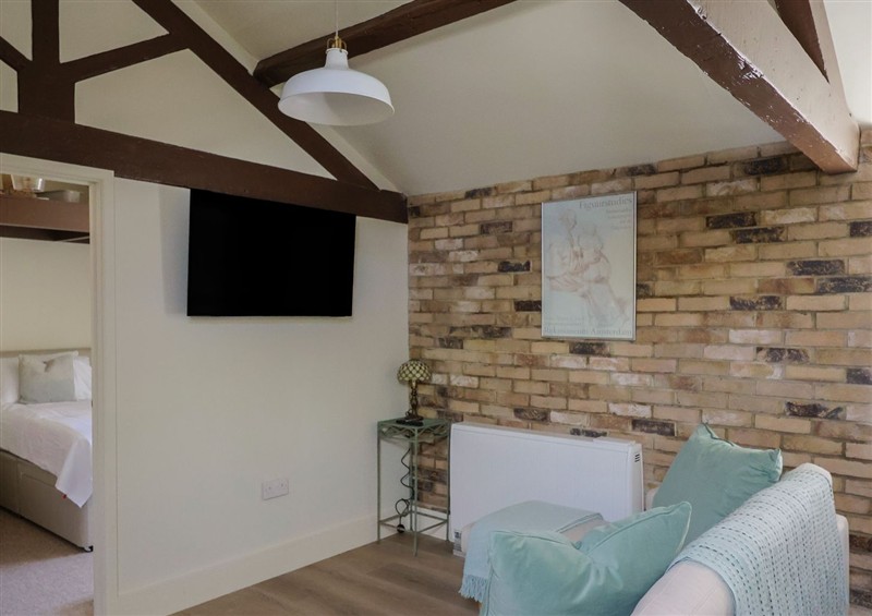 One of the bedrooms at Drakes Hideaway, Lyme Regis