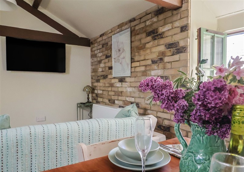 The living area at Drakes Hideaway, Lyme Regis