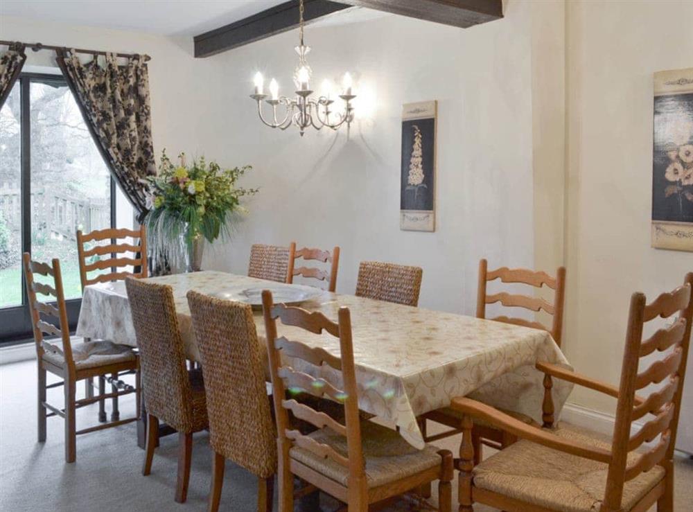 Spacious dining room at Dray Cottage in East Allington, Nr. Totnes, Devon., Great Britain