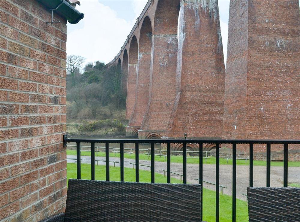 Balcony area with view of the viaduct