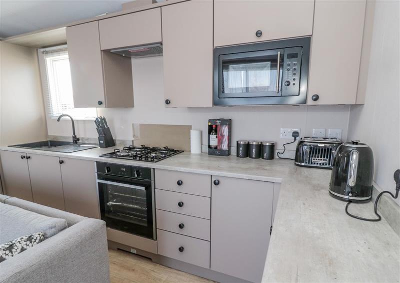 Kitchen at Dreams & Streams, Brockenfield Country Holiday Park near West Thirston
