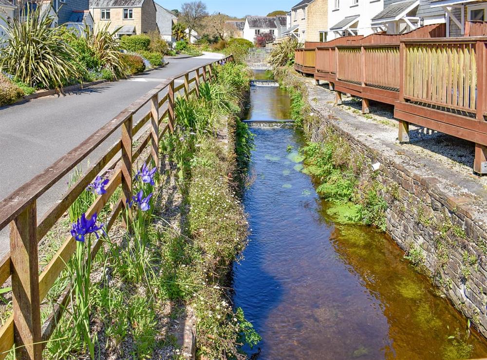 Stream by bridge at Dreckly in Falmouth, Cornwall