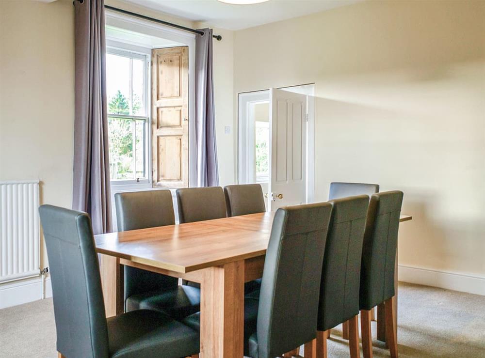 Dining room at Driby Manor House in Driby Top, near Alford, Lincolnshire