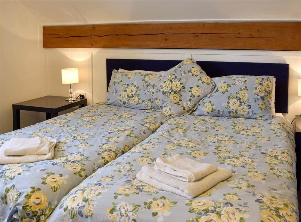 Comfy twin bedroom at Drift In in Elmer Sands, near Bognor Regis, West Sussex