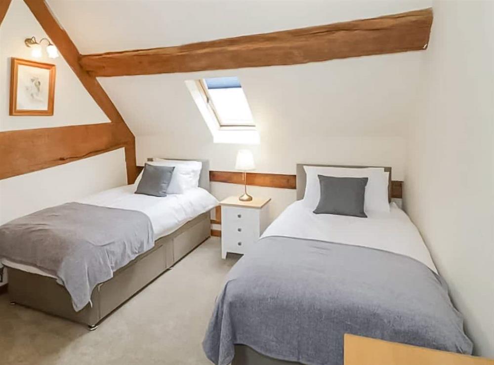 Twin bedroom at Drifthouse in Church Stretton, Shropshire
