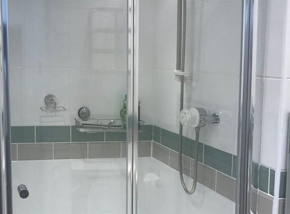 Shower room at Driftwood in Aberdovey, Gwynedd