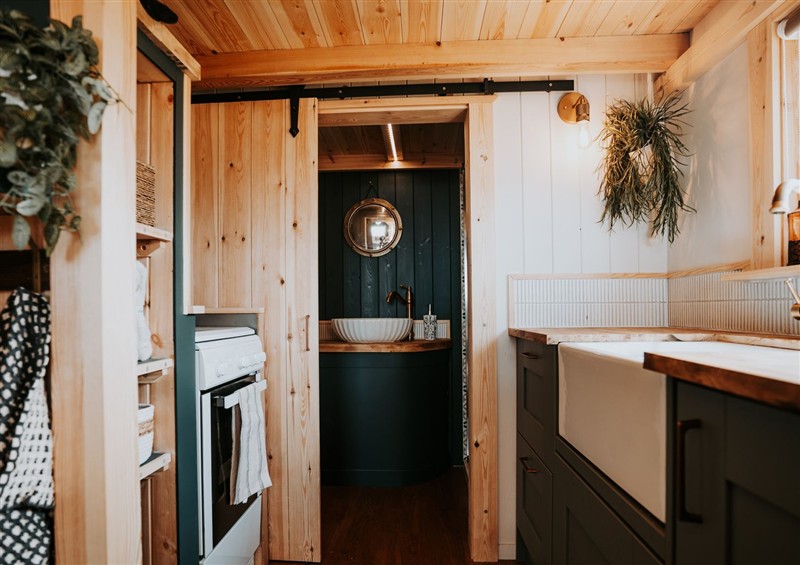 This is the kitchen (photo 2) at Driftwood, Carreglefn near Llanfechell