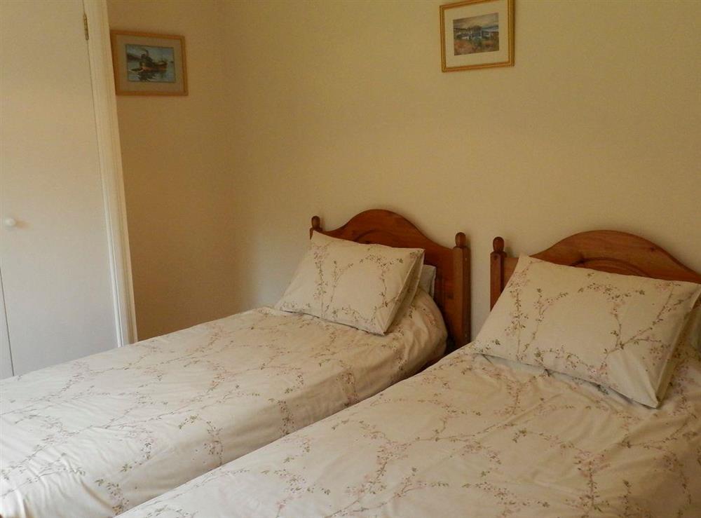 Twin bedroom at Driftwood in Corrie, Isle of Arran, Scotland