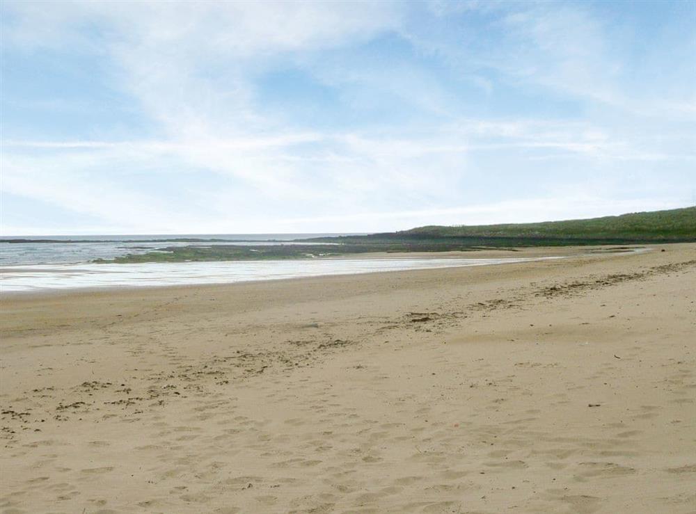 Nearby beach at Driftwood Cottage in Newton-by-the-Sea, near Alnwick, Northumberland