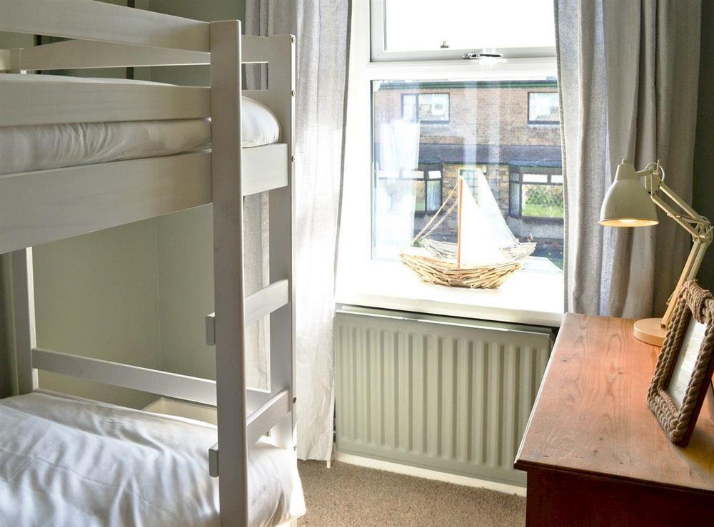 Bunk bedroom at Driftwood Cottage in Seahouses, Northumberland